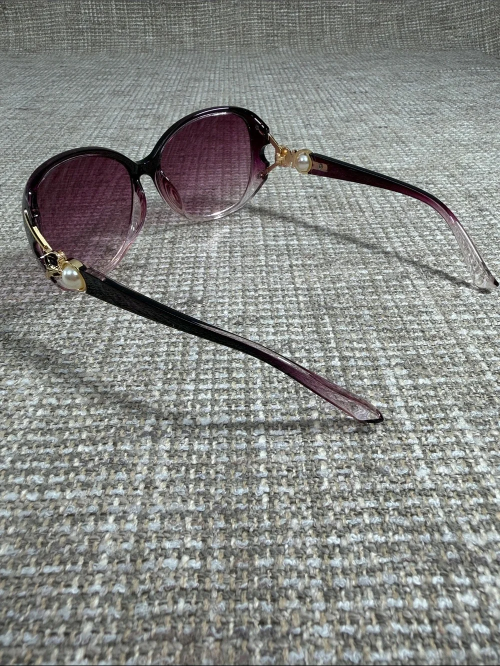 Women's Oversized Gradient Plum Sunglasses
